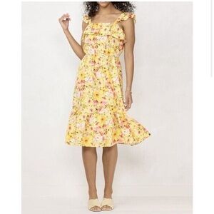 Lauren Conrad yellow floral dress